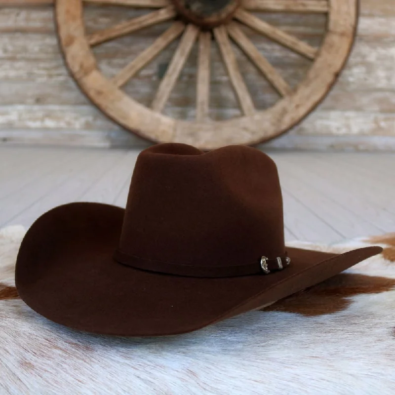 Ariat 2X Wool Chocolate Cowboy Hat - Roper