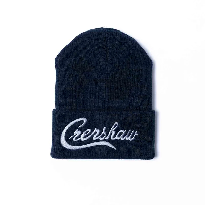 Crenshaw Limited Edition Heavyweight Beanie - Navy/Grey