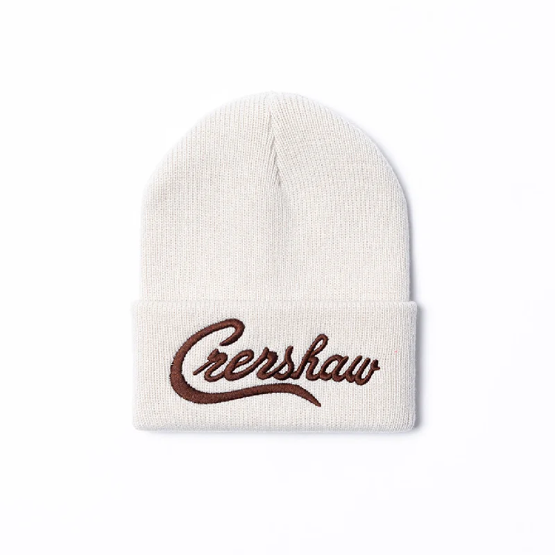 Crenshaw Limited Edition Heavyweight Beanie - Tan/Brown