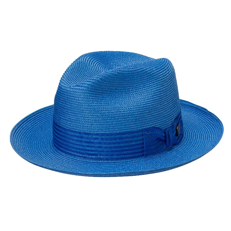 Dobbs Harrod Florentine Milan Straw Fedora Hat