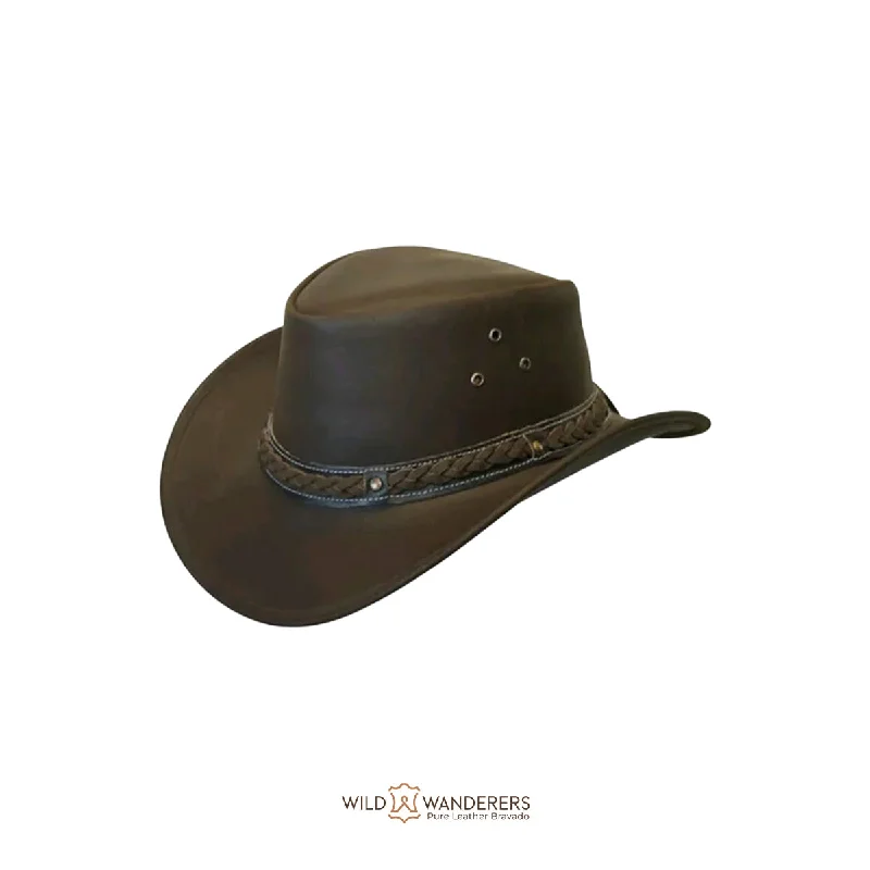 Outback Explorer Leather Cowboy Hat