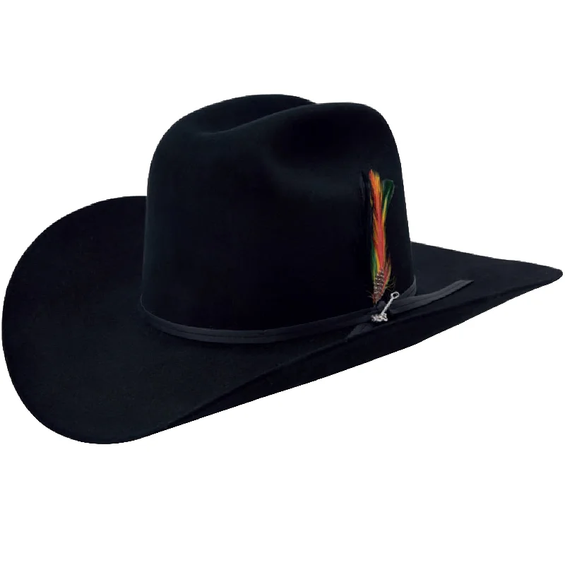 Rancher 6x Black Cowboy Felt Hat